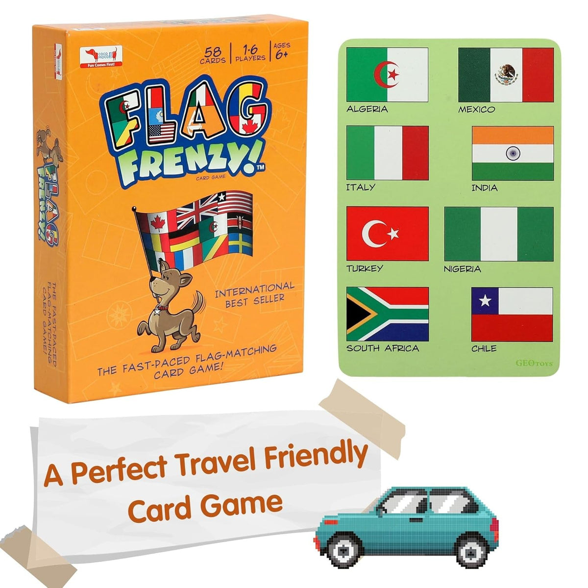 Flag Frenzy + Country Trump Cards Combo | Fun Geography Games for Kids Age +