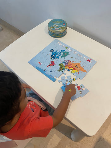 My First World Map Puzzle (Age 3-7)
