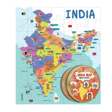 India Map Jigsaw Puzzle 56 pieces