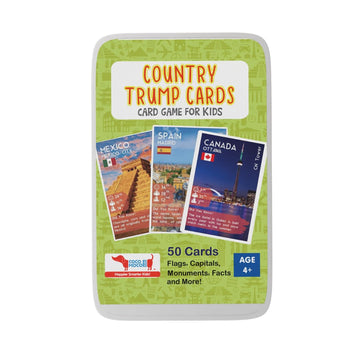 CocoMoco Kids Country Trump Card Game for Kids  (Age 5-12)