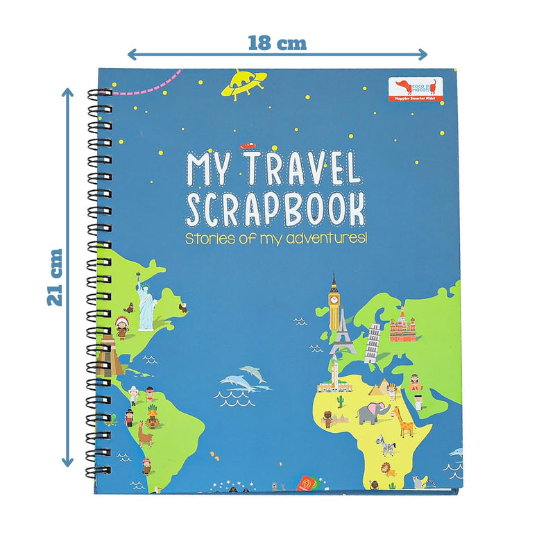 Travel Scrapbook with Stickers Birthday Return Gift for Kids Ages 5–14 Years (Pack of 5)