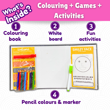 CocoMoco Kids 4 in 1 Unicorn Colouring Book Set