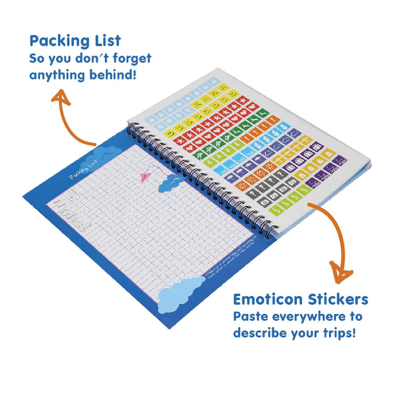 Travel Scrapbook with Stickers Birthday Return Gift for Kids Ages 5–14 Years (Pack of 5)