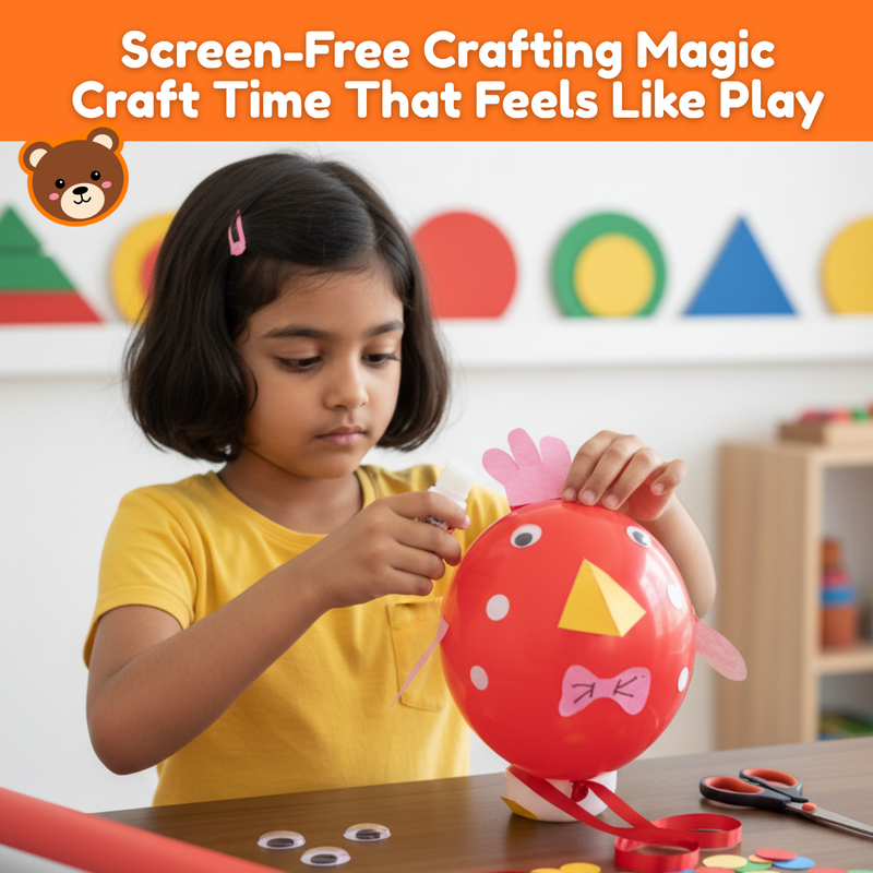 Animal Balloons Art & Craft Kit for Kids – Make 6 DIY Animal Balloons (Ages 3-8 Years)
