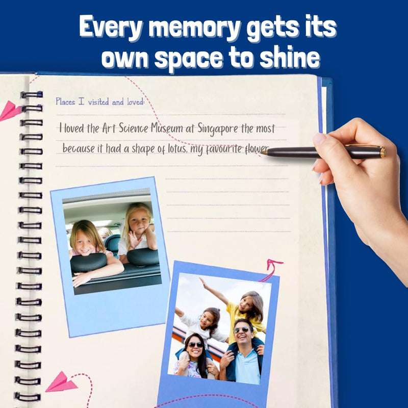 Travel Scrapbook with Stickers Birthday Return Gift for Kids Ages 5–14 Years (Pack of 5)