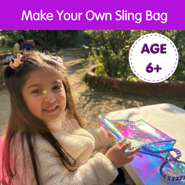 DIY Lacing & Sticker Sling Bag Kit | Make Your Own Crossbody Bag | Ages 6–12