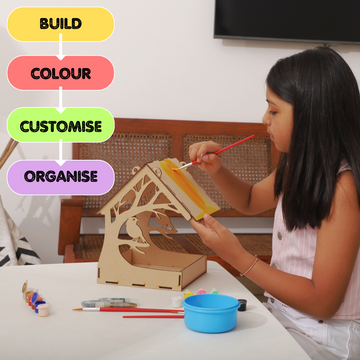 Wooden Bird Feeder DIY Kit ( Age 5 and above )