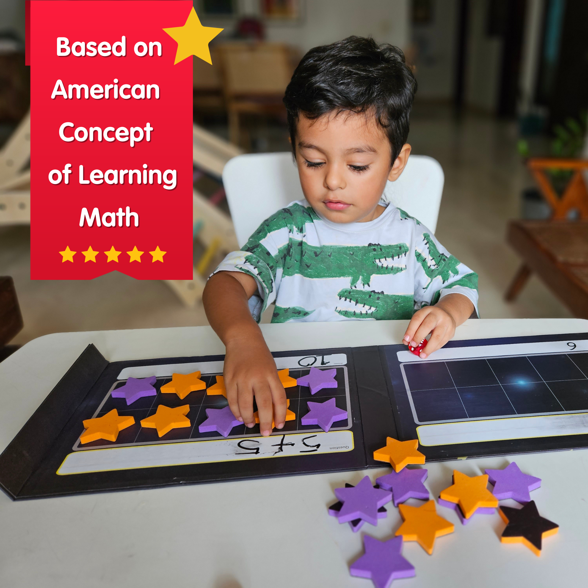 CocoMoco Kids Math Superstars My First Math Game for Kids, Maths Toys for 3-8 year olds, Return Gifts for Kids Birthday Party