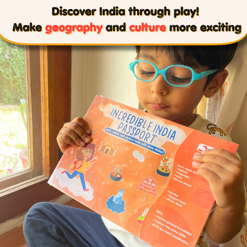 CocoMoco Kids Incredible India Passport , Learn about States of India & UTs, Geography Educational Toy