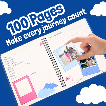 Travel Scrapbook Album with Stickers (Age 5- 12+)