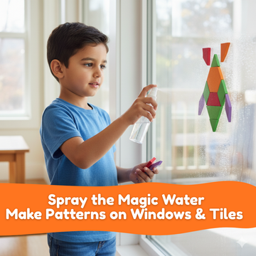 Pattern Blocks Geometric Shapes Puzzles for Toddlers 3 Years old