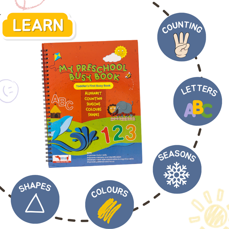Montessori Busy Book for Toddlers - Quiet Book for Kids