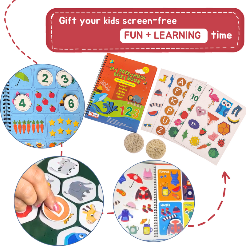 Montessori Busy Book for Toddlers - Quiet Book for Kids