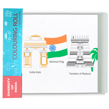 Explore India Wipe n Clean Colouring Roll (Age 3-7)