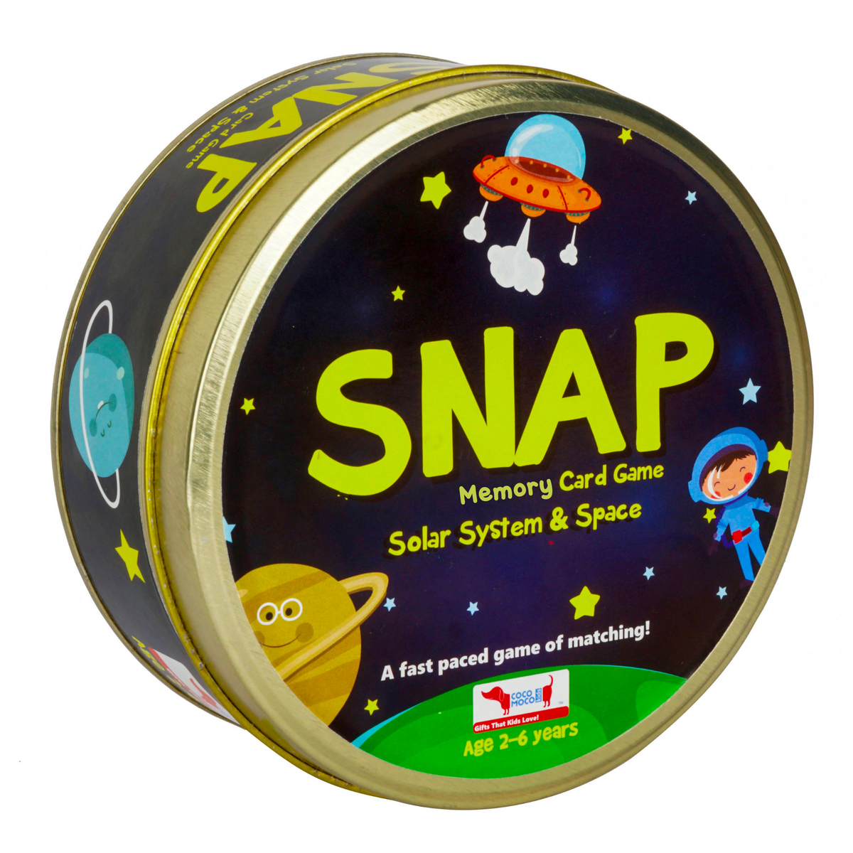 CocoMoco Kids SNAP 3 in 1 Solar System Flash Cards, Birthday Return Gi