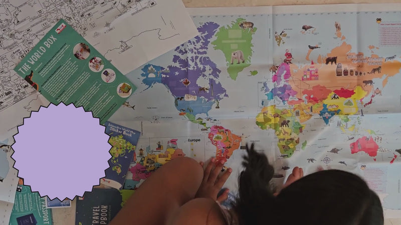World Map for Kids 3 x 2 Ft Educational Wall Poster Learning Chart Ages (5–11 Years)