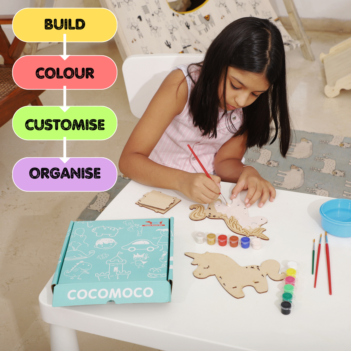 Unicorn Pencil Stand DIY Art and Craft Kit for Girls ( Age 5+)