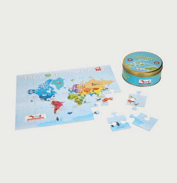 World Map Puzzle – 5 Pcs Combo