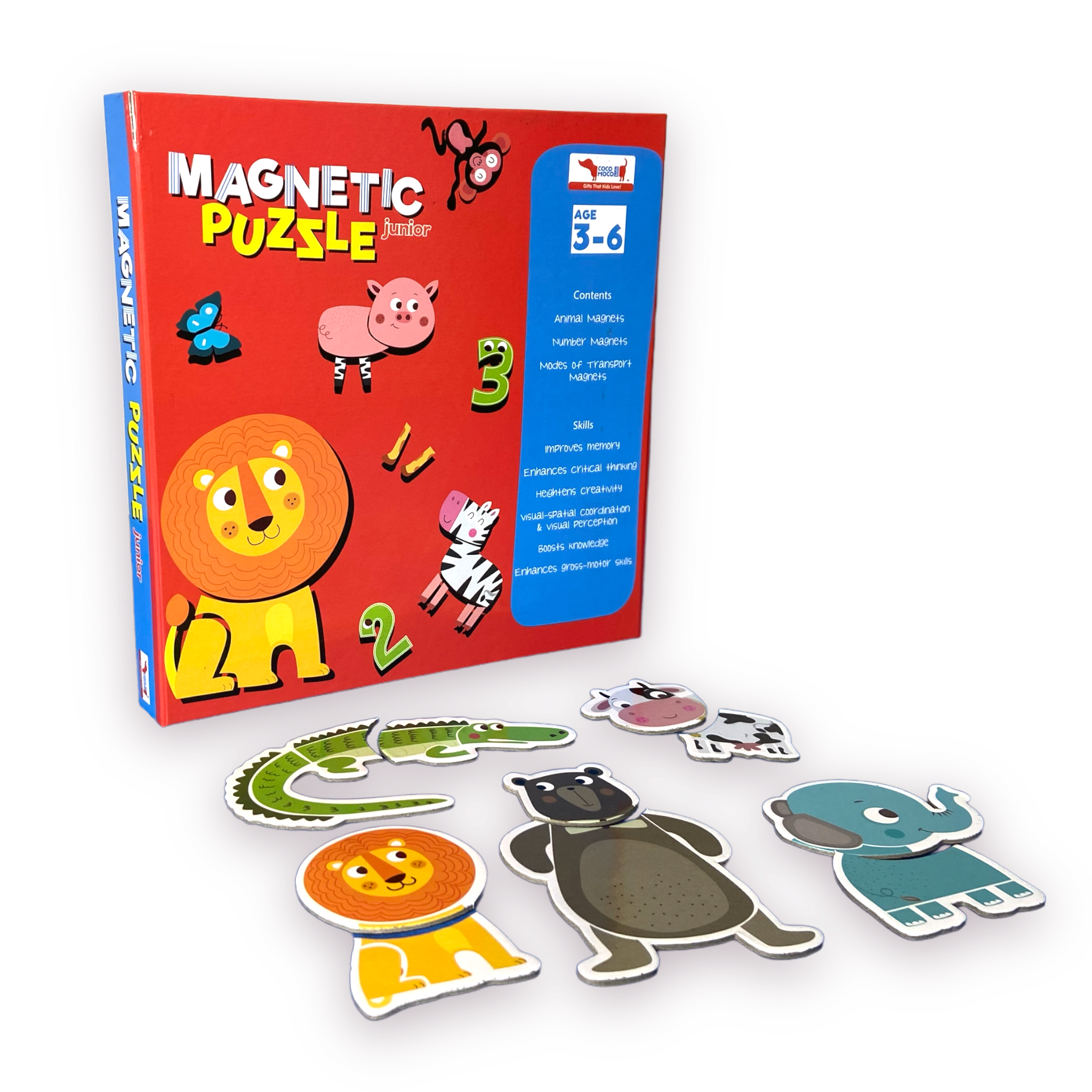 Magnetic Animals Puzzle for Toddlers 2-4 year olds